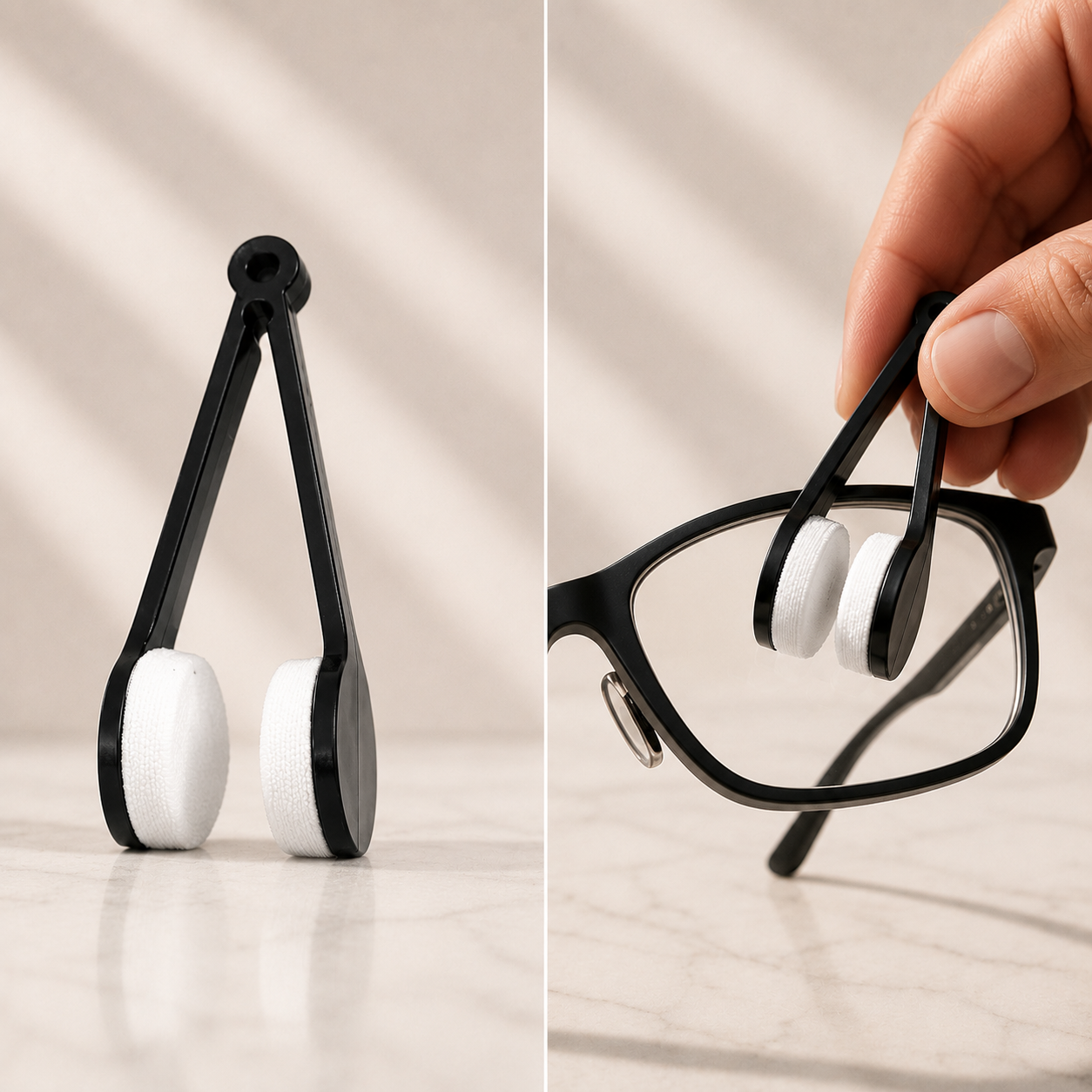 Pince nettoyante pour lunettes