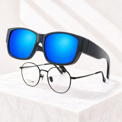 Sur-lunettes polarisées homme