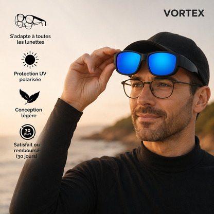 Sur-lunettes polarisées homme